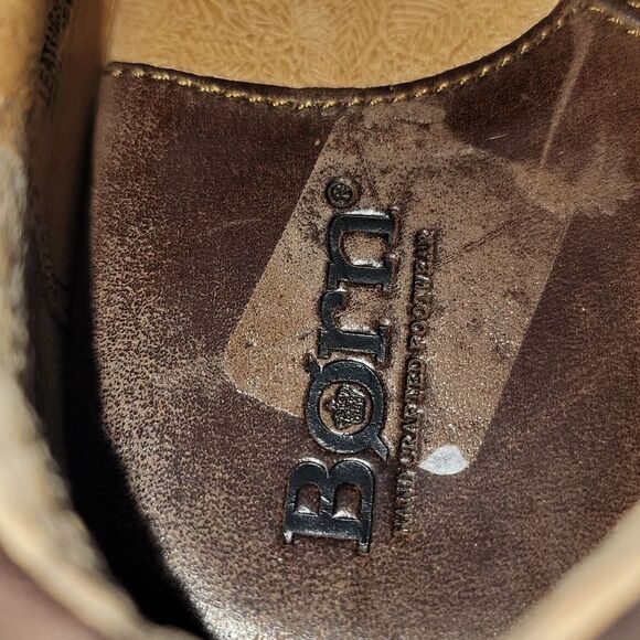 Born Sahara Brown Nubuck Leather Women's Shoes - Picture 14 of 16